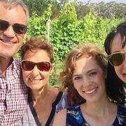 Lars, Vivian, Annabelle and Jessica Falkholt on Christmas Day.