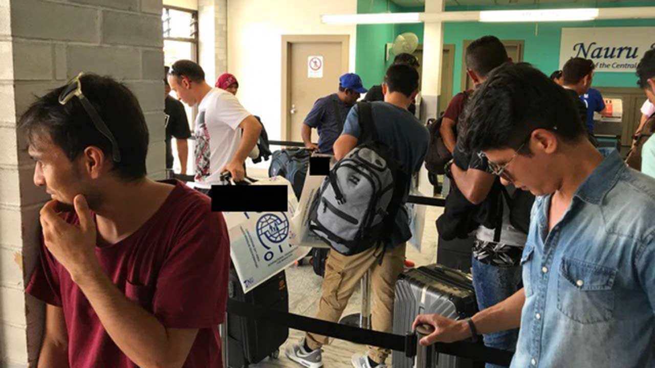 It's farewell to Nauru for these refugees, who are being resettled in the US.