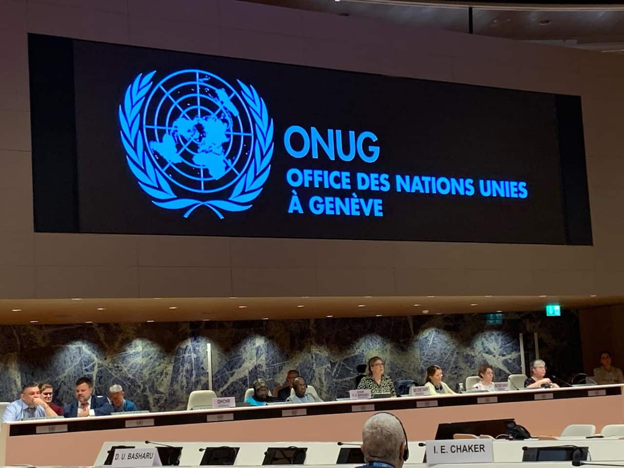 The Australian delegation give their opening statements.