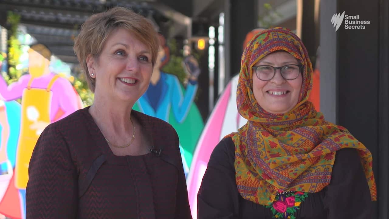 Sonya with Alia are grateful for the opportunities small businesses such as SisterWorks' give to community members. 