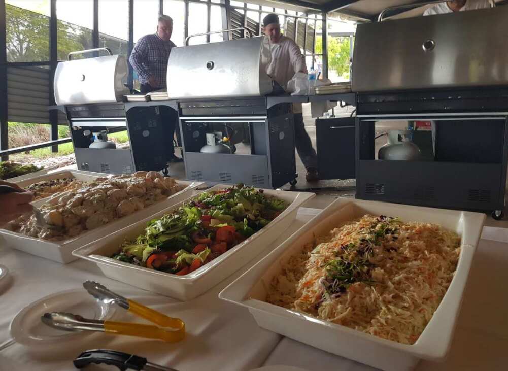 Some of the foon on offer inside the facility.