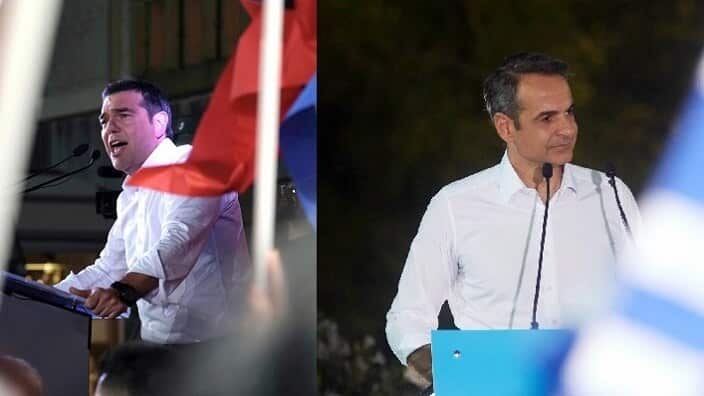Alexis Tsipras, Kyriakos Mitsotakis. 