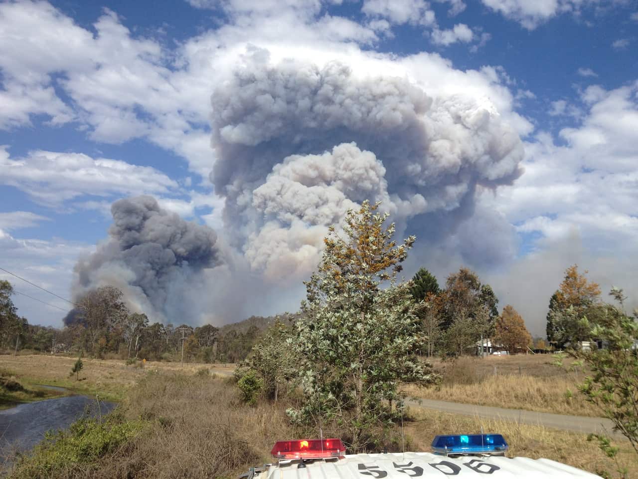 Fire crews have worked around the clock to battle flames and thick smoke which have enveloped Rappville.