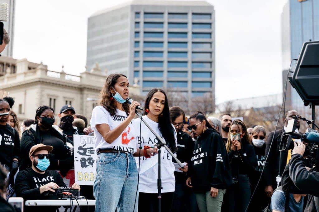 Kumanjayi Walker's cousin Samara Fernandez 