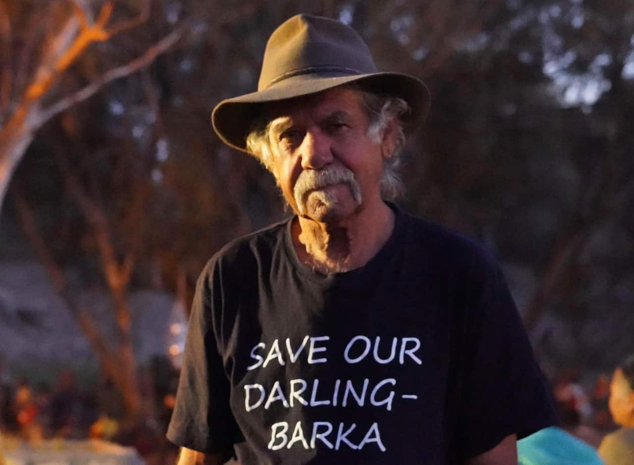 William 'Badge' Bates says despite winning Native Title, without water flowing in the river they still feel robbed.
