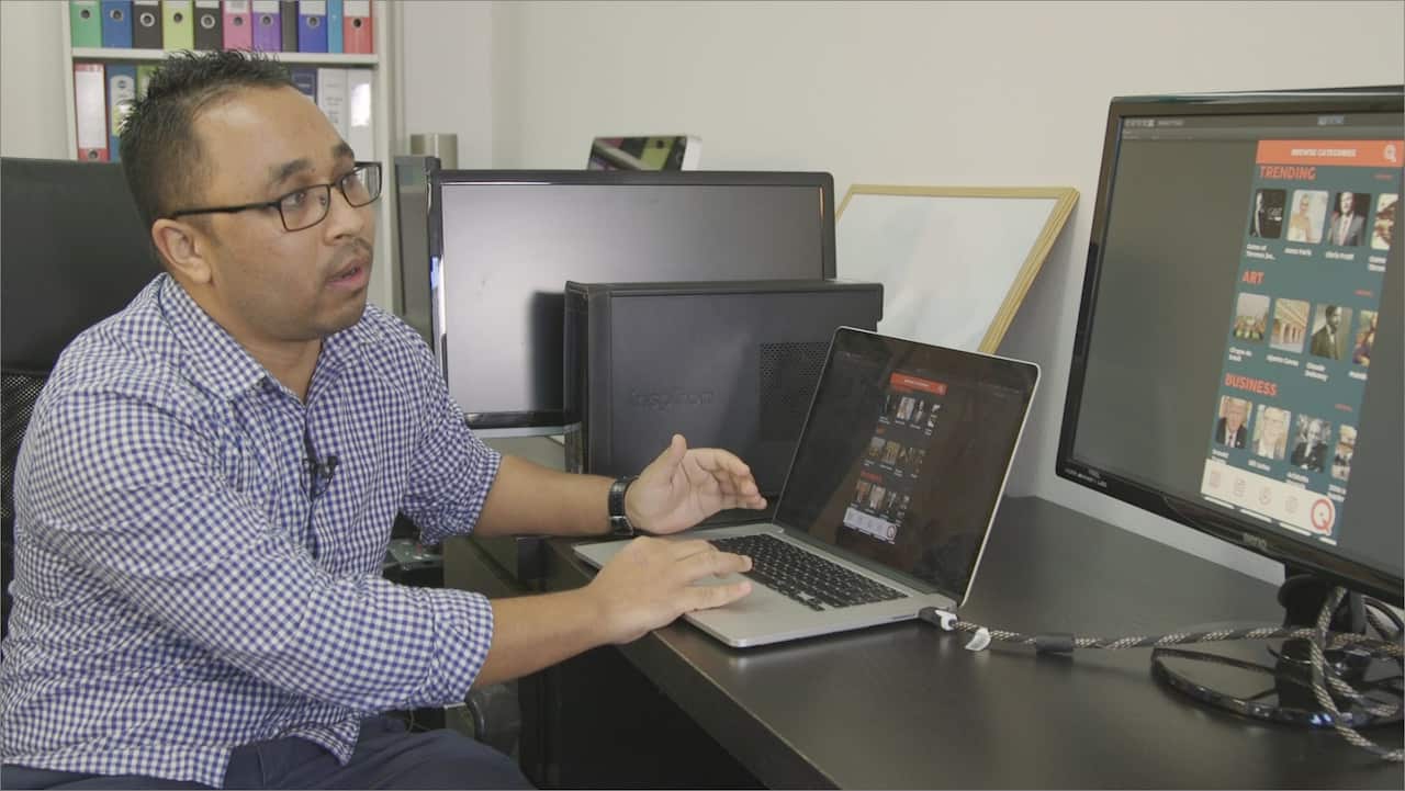 Developer Surendra Kumar Shopu Shrestha explains how the AI generates multiple choice quizzes.