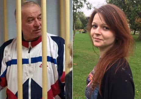 Sergei Skripal (L) and his daughter Yulia Skripal.