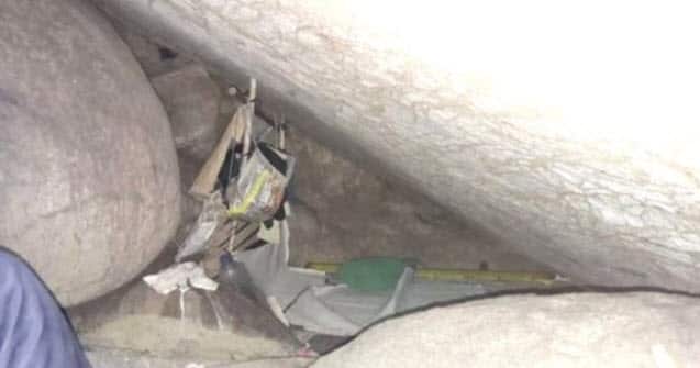 Indonesian police released this photo of the enclave.