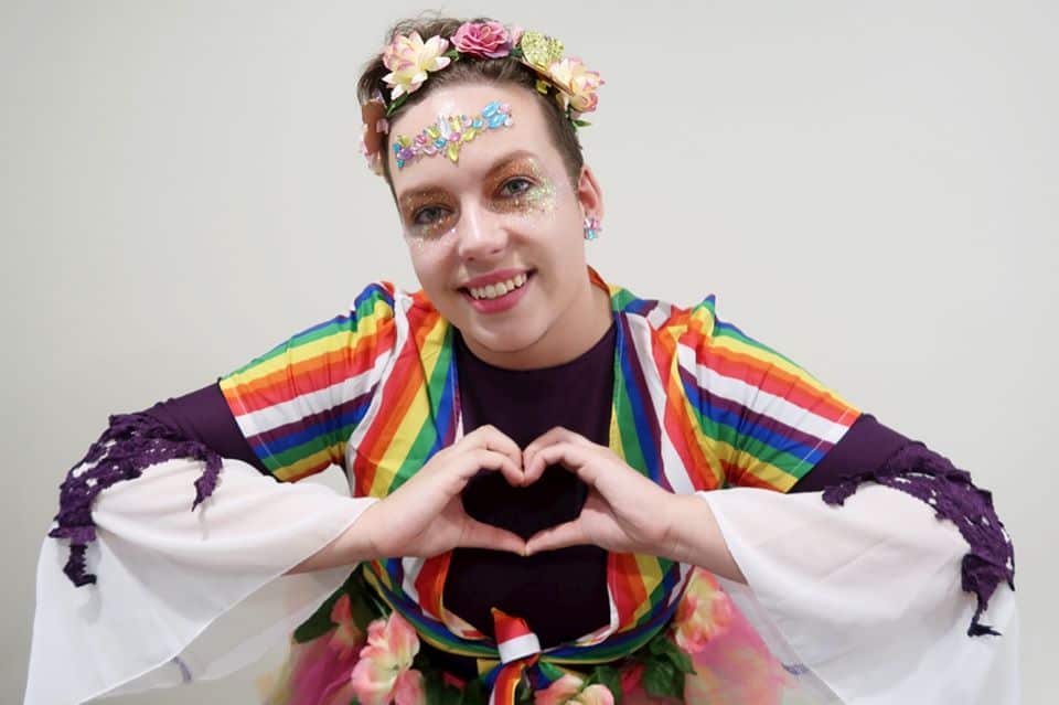 LBTIQ+ advocate Johnny Valkyrie was one of the hosts of the event. 