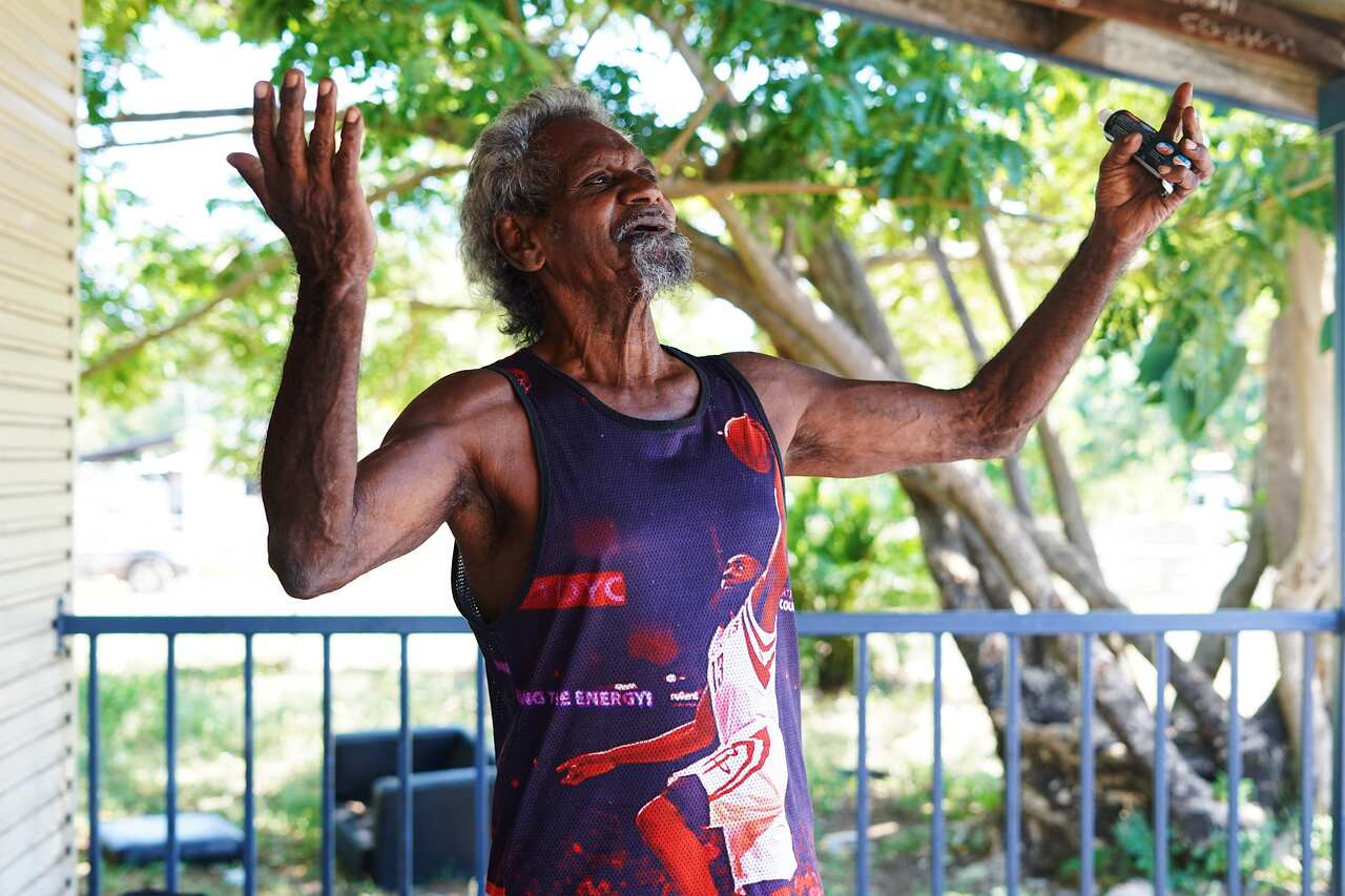 Peter Murray standing on his front porch