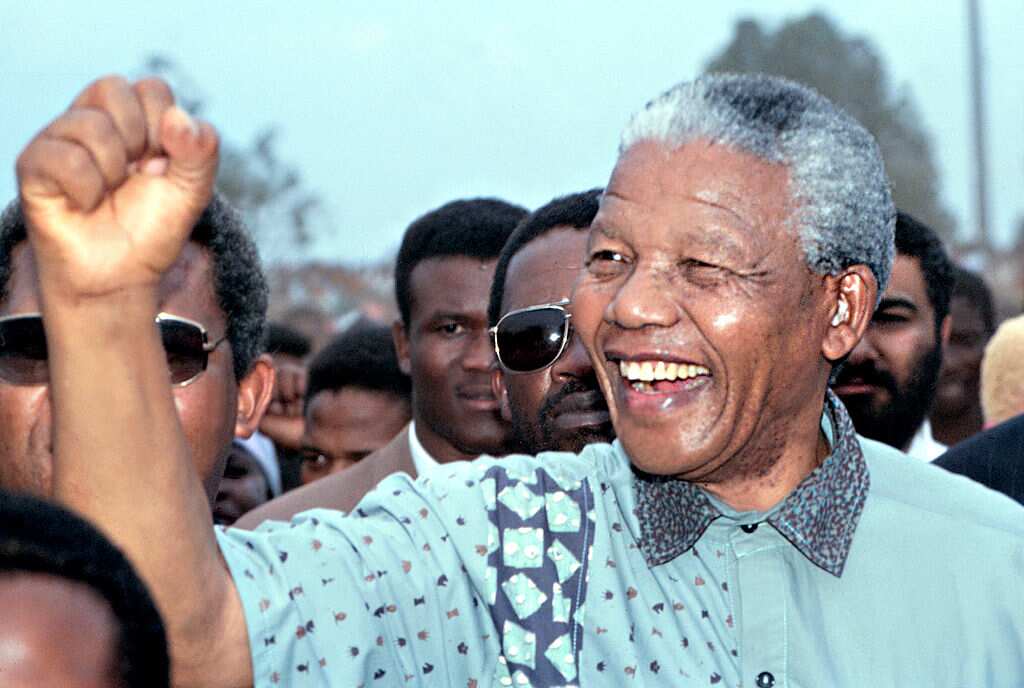 Nelson Mandela, the former leader of South Africa.