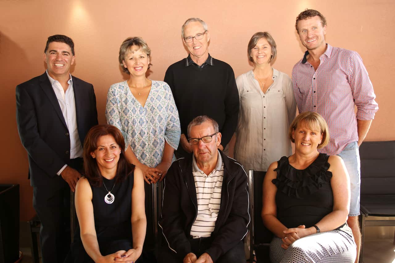 Some of the hostages at the 40 year reunion - the first time they had met since 1977.