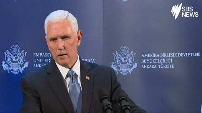 Vice President Mike Pence has taken aim at China for its response to the protests. 