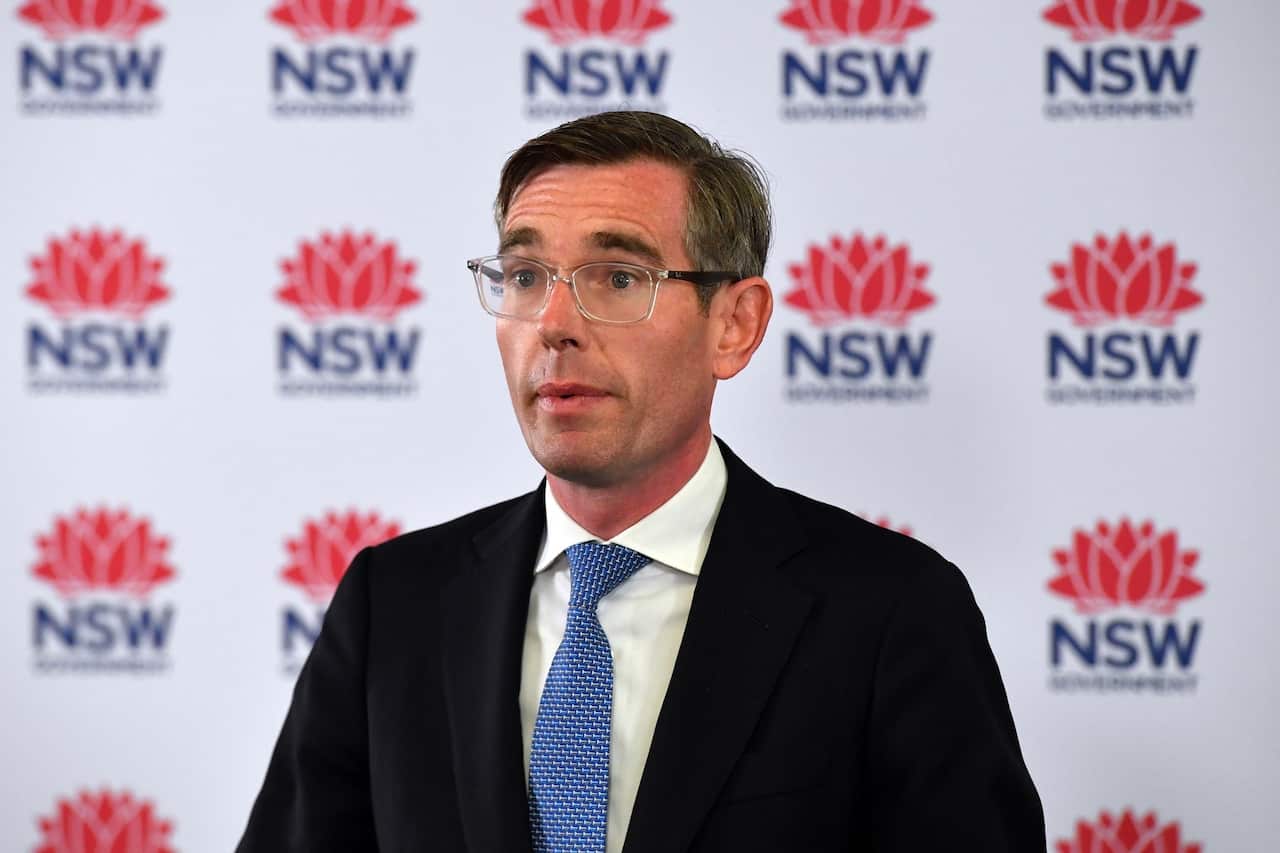 NSW Premier Dominic Perrottet at press conference