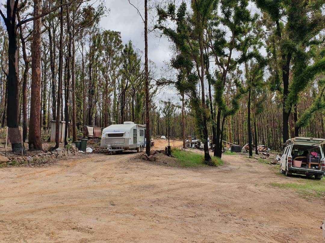 Some Mogo residents now live in caravans or tents.