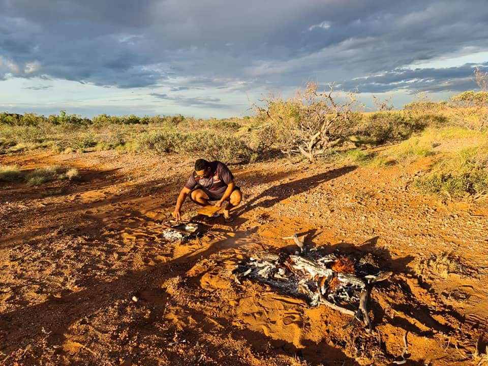 CJ Walker and his family are using self-isolation as a chance to teach their youngest members how to hunt and eat from the land. 