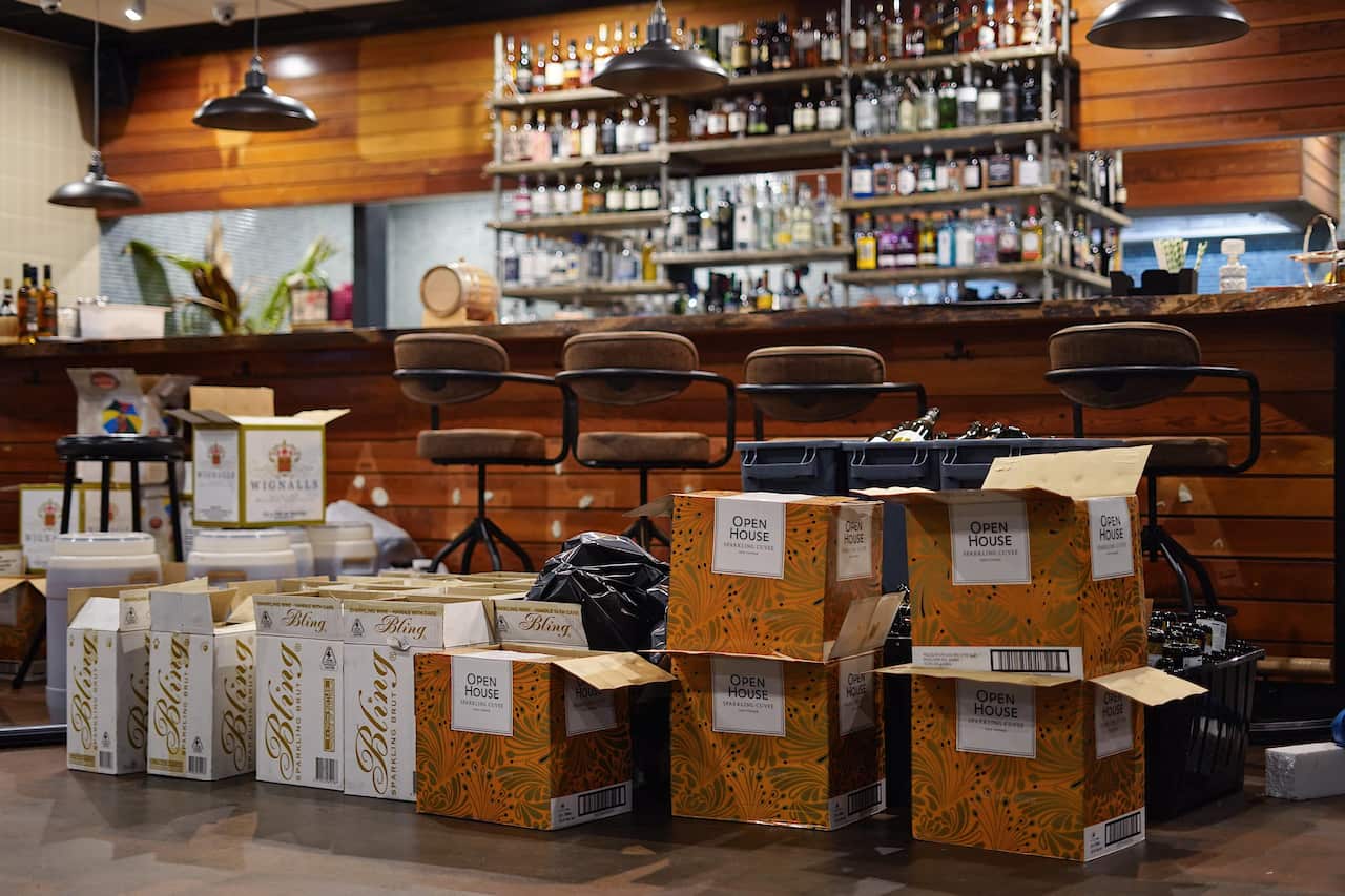 Inside Charlie's Bar in Darwin 