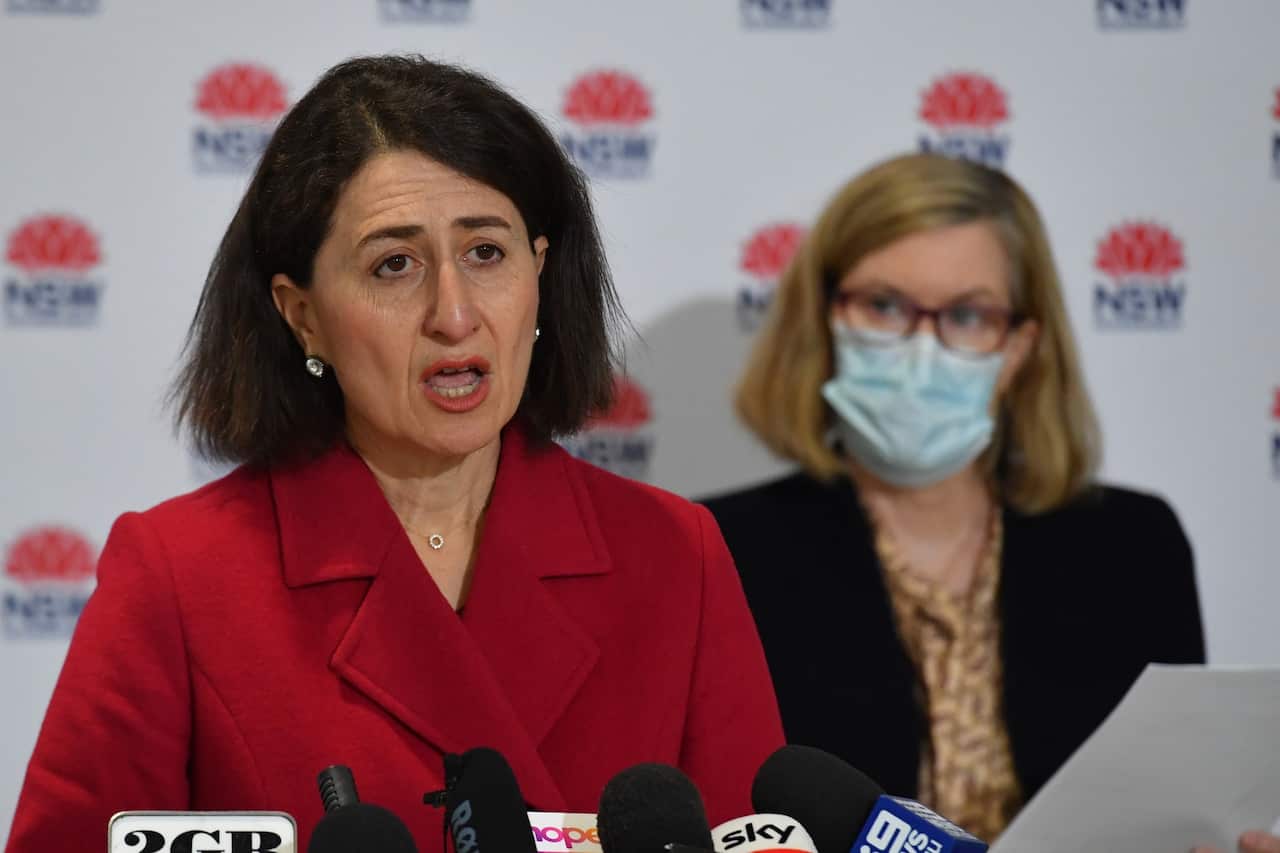 NSW Premier Gladys Berejiklian and Chief Health Officer Dr Kerry Chant