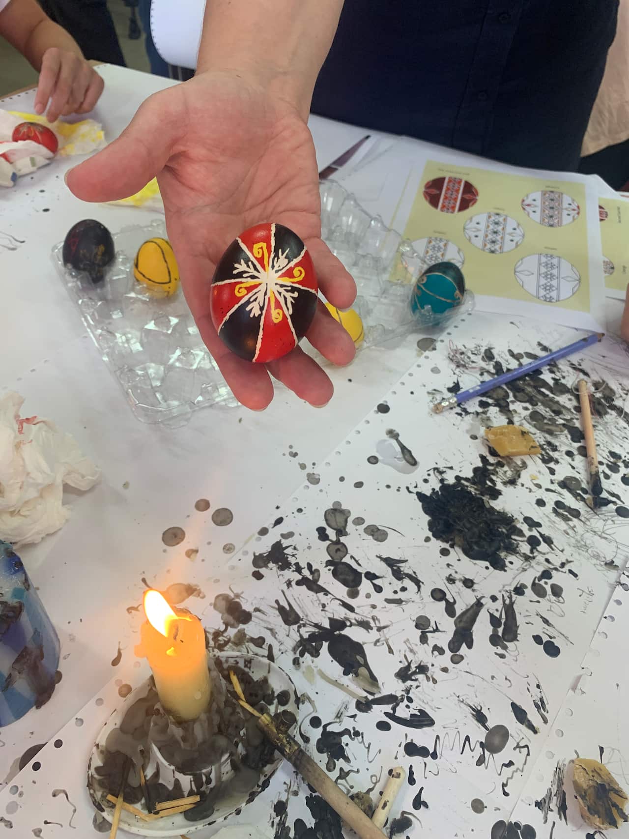 "The egg is very significant in our Ukrainian culture and our faith," says St Andrews Principal, Odarka Brecko.