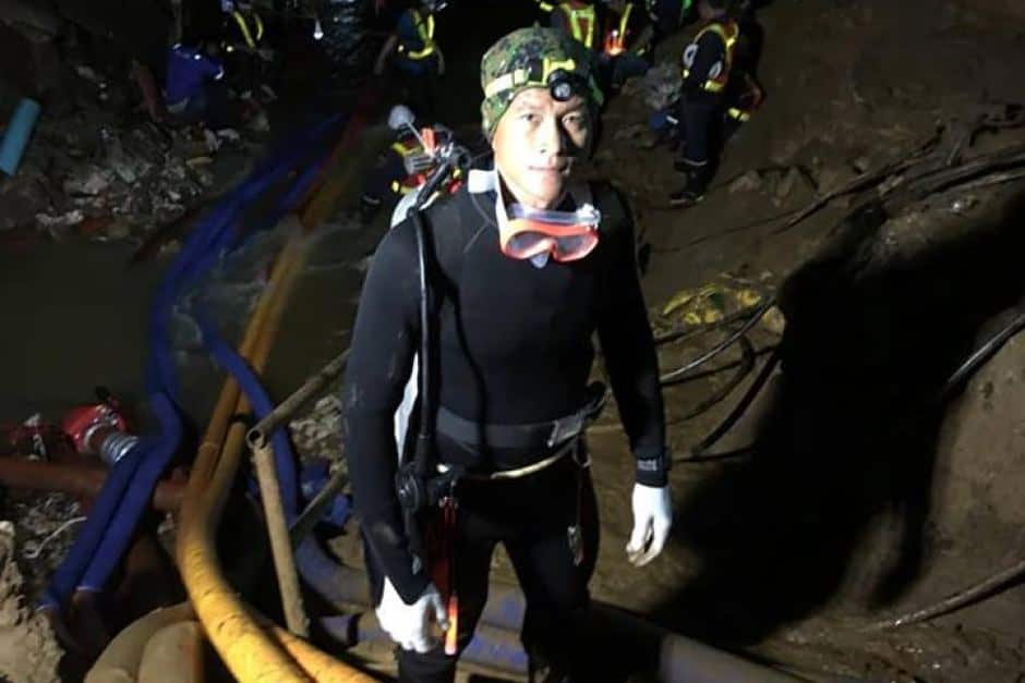 Saman Kunan passed away delivering oxygen to those trapped in the cave.