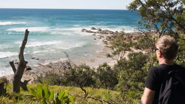 A view from the walk Byron Bay to the Cape Byron Lighthouse.