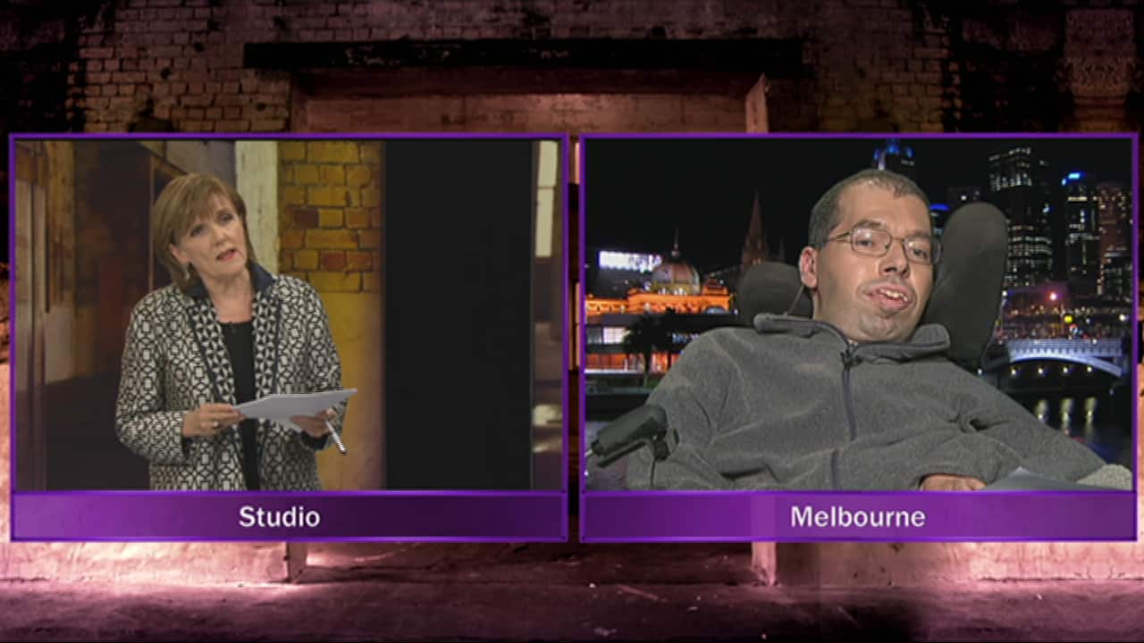 Dr George Taleporos speaking with Jenny Brockie. (Insight SBS)