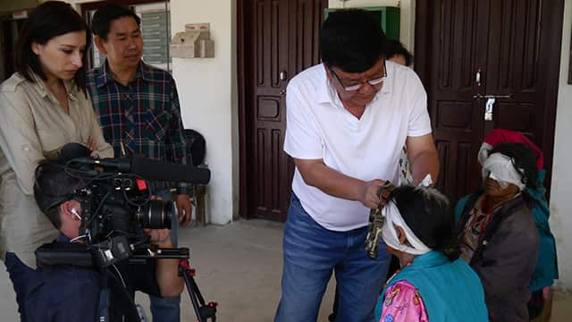 About 150,000 Nepalese people struggle to see, but Yaara followed Dr Ruit on his mission to reach as many as possible through his hospital in Kathmandu and his mobile clinic.