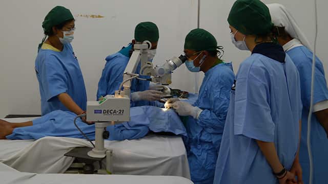 Doctors travel from all over the developing world to be trained by Dr Ruit, including from countries like Indonesia, Myanmar, Ethiopia and even North Korea.