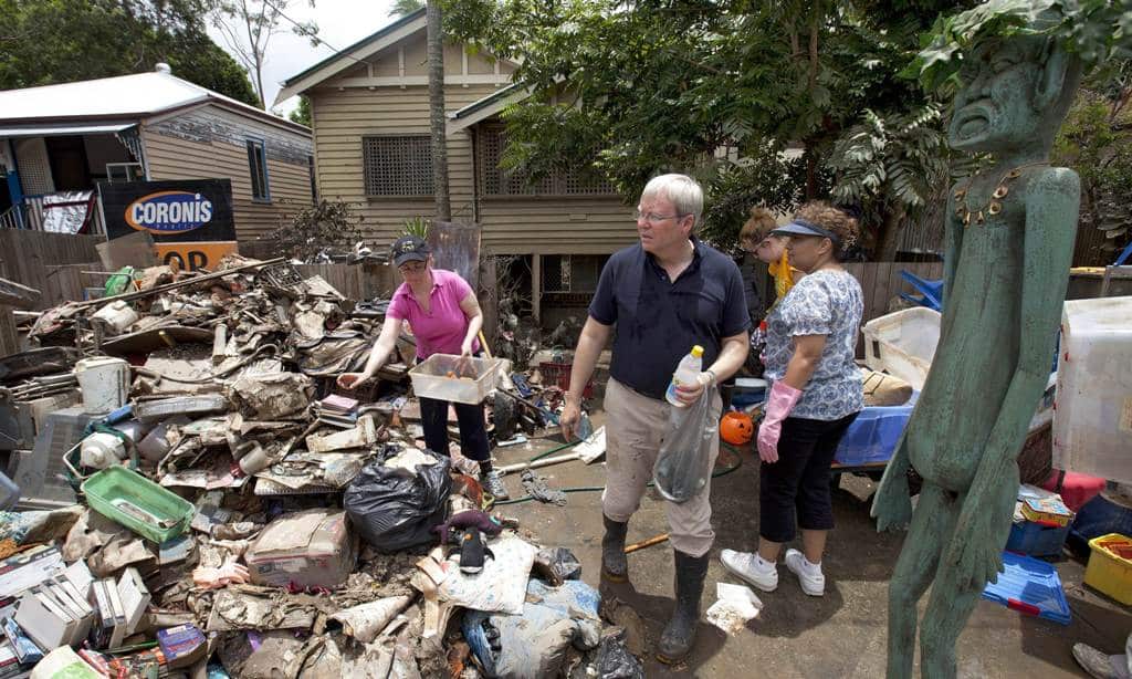 Kevin Rudd and Brisbane flood