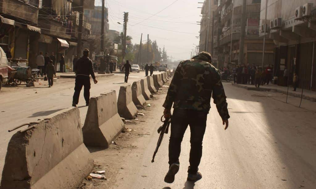 Jihadists have made advances on rebel fighters in the battle for Raqa, in northern Syria, but are on the back foot in parts of Aleppo and Idlib, activists said. (AAP)
