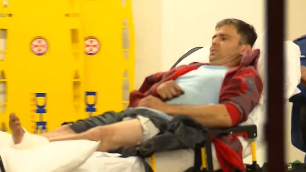 A man in his 30s and a young girl suffered cuts in the explosion. 