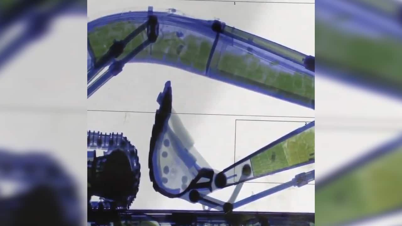 About 384 kilograms of cocaine were found hidden in an excavator in Australia's capital. 