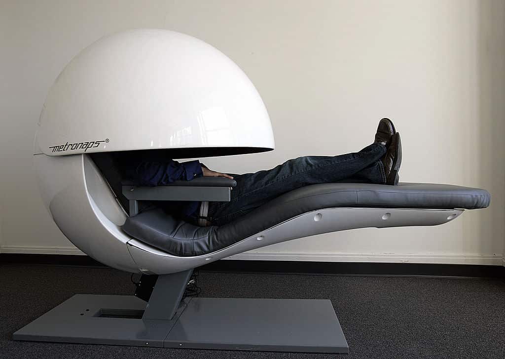 A prototype sleeping "pod".