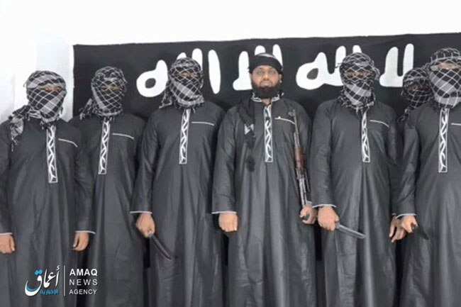 IS has released images of the men who apparently carried out the attack.
