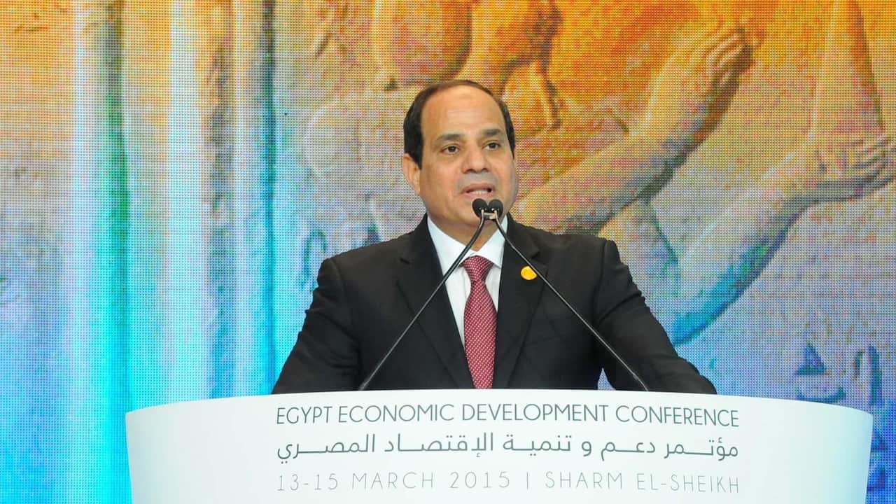 Egyptian President Abdel Fattah al-Sisi.