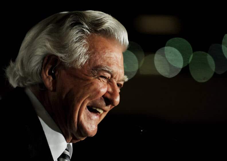 Former Prime Minister Bob Hawke.
