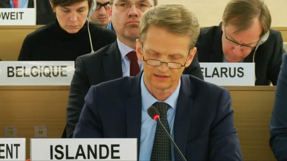 Harald Aspelund, Iceland's ambassador to the United Nations