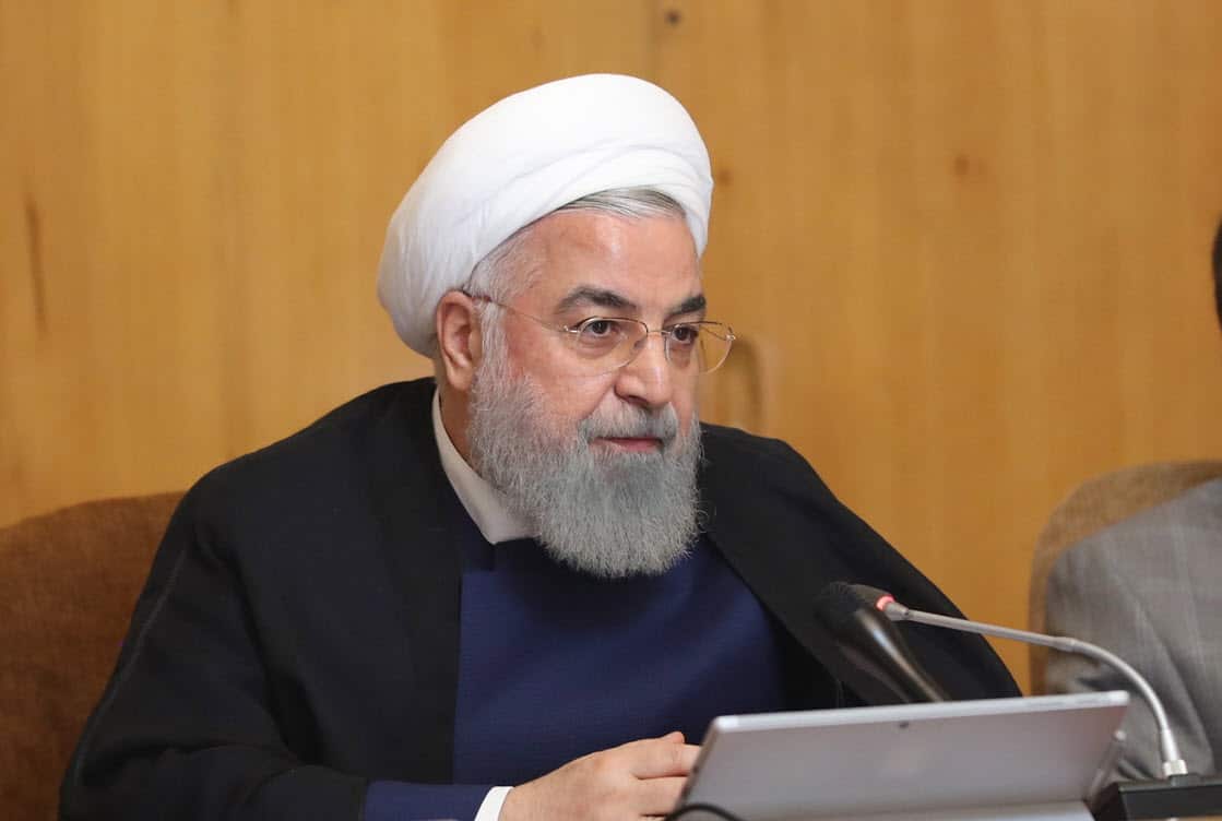 A handout photo made available by the presidential office shows, Iranian president Hassan Rouhani (AAP)