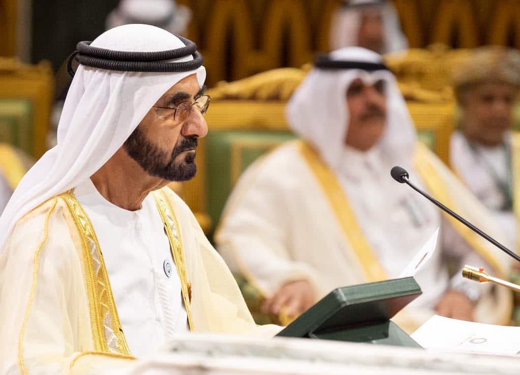 A handout photo made available by the Saudi Royal Court shows Mohammed bin Rashid Al Maktoum (AAP)