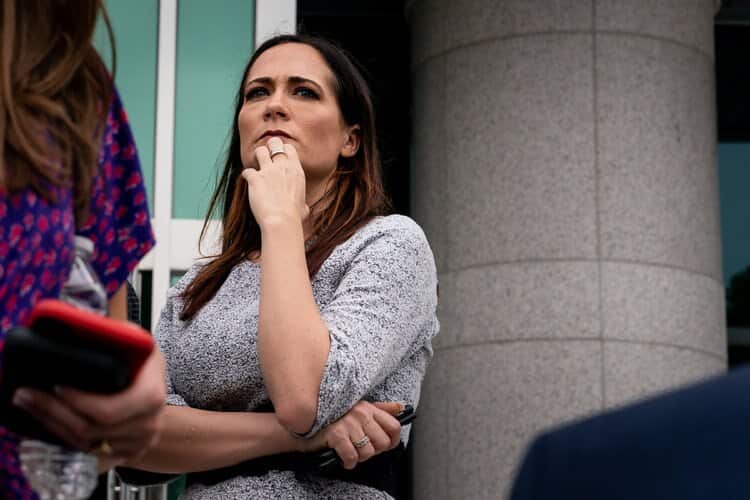 Stephanie Grisham, Trump’s New Press Secretary, Literally Pushes for Press Access