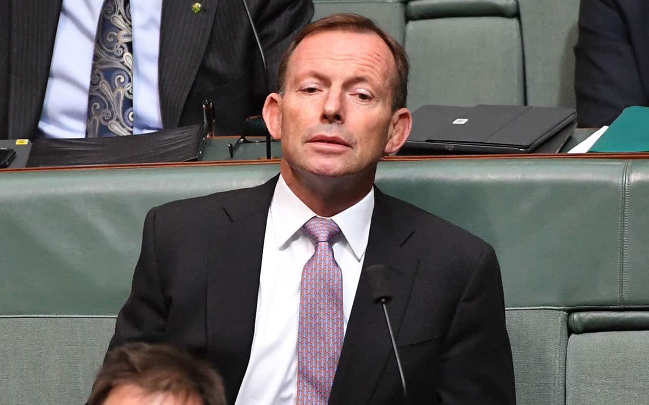 Former prime minister Tony Abbott during Question Time.