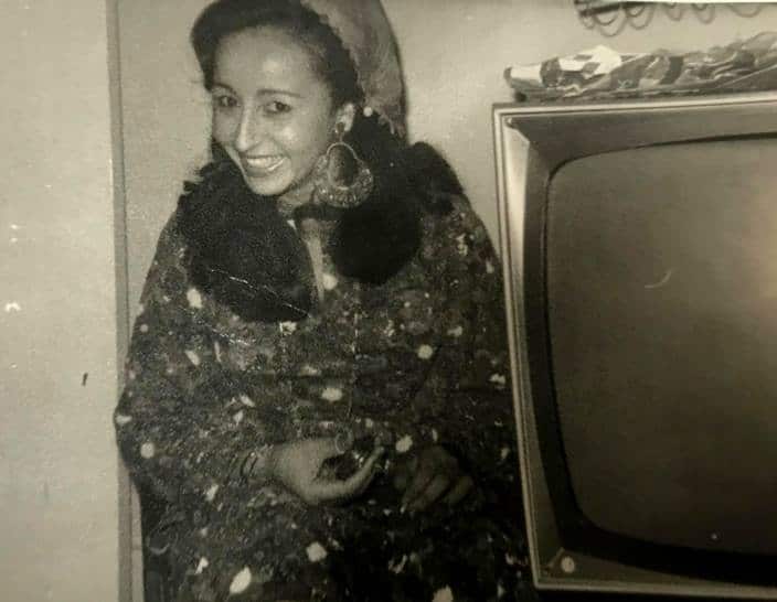 Abla Kadous as a teengager in Egypt