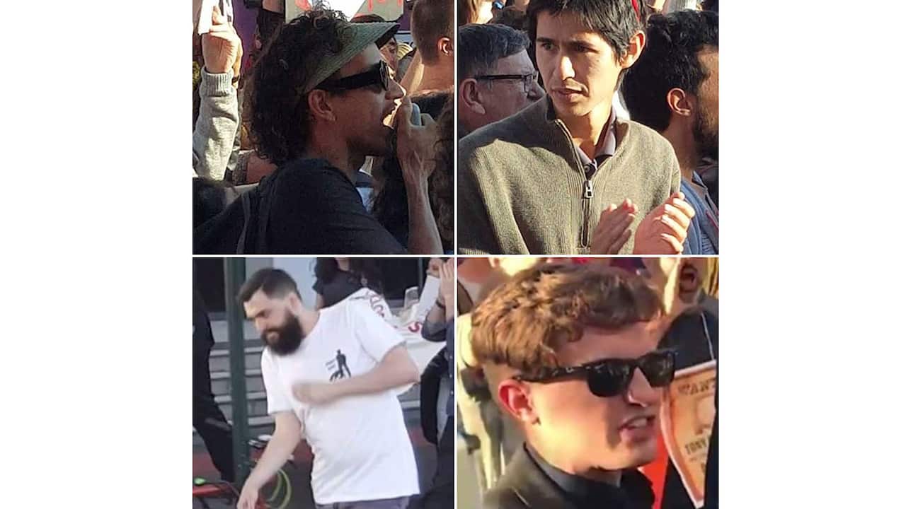 NSW police wish to speak to over a protest outside a Tony Abbott fundraiser.