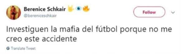 The deleted tweet pointed to the football mafia as being behind Emiliano Sala's disappearance.
