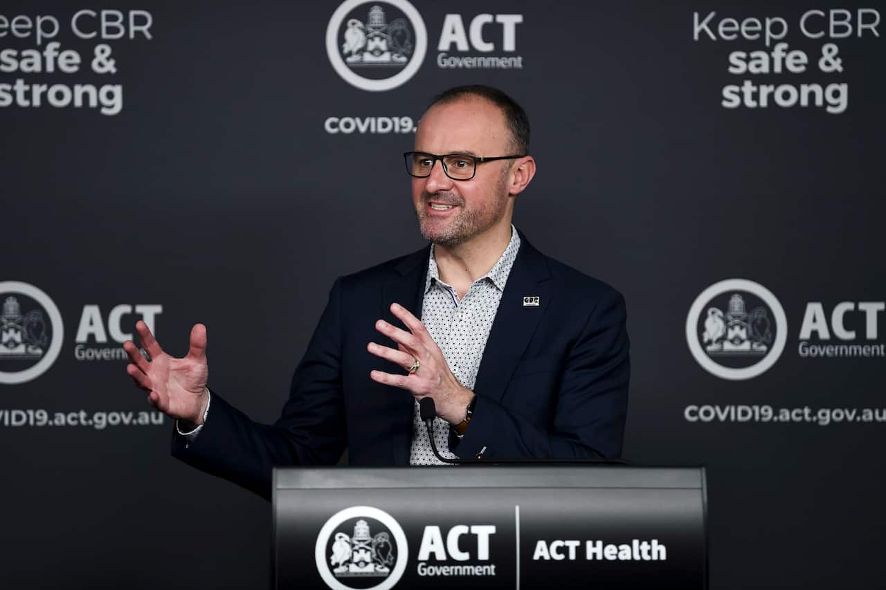 ACT Chief Minister Andrew Barr.