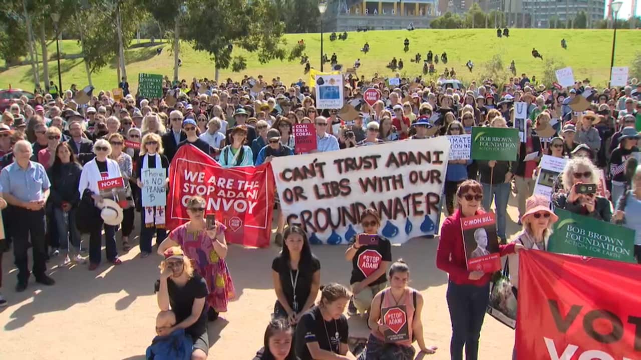 Adani protesters in Queensland.