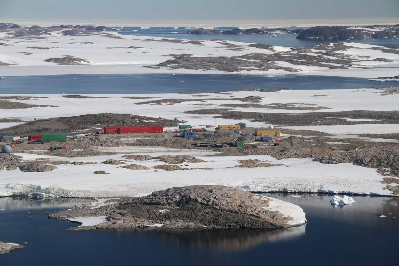 Casey Station in Antarctica. *single use only*