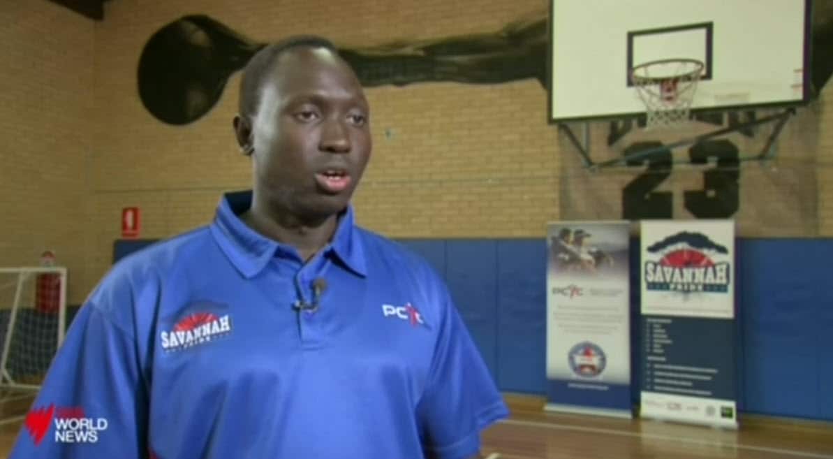 A Sudanese refugee has spoken of how basketball has helped Sydney's youth.