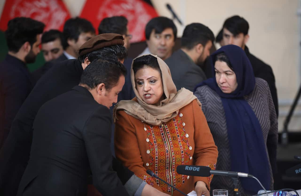 Chief of the Afghan Independent Election Commission (IEC), Hawa Alam Nuristani.