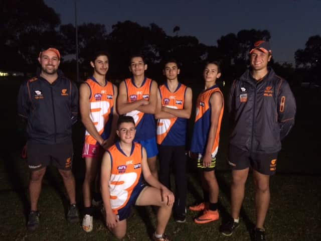 The AFL program giving students from the school a chance to learn the skills of the sport (SBS)